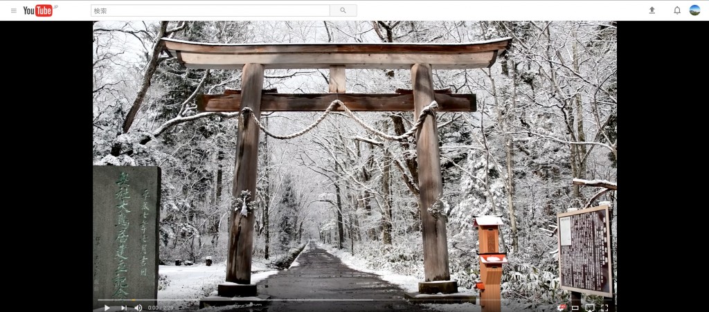 小雪舞う初冬の戸隠奥社神社・4K撮影